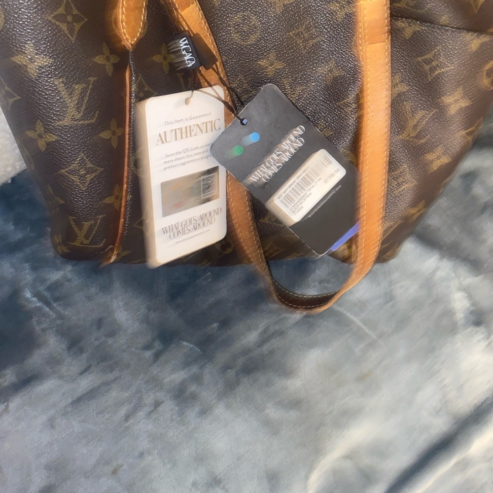 Chic Brown Monogram Tote Bag - image 5